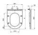Сидіння-кришка для унітазу Mixxus Premium SEAT COVER ELLIPSE-BEVEL-WAVE-2001 з мікроліфтом 463х361х MP6609 фото 3