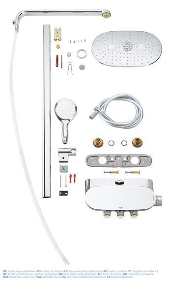 Душова система з термостатом для душа Grohe Rainshower SmartControl (26250000) 26250000 фото