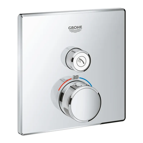 Термостат скрытого монтажа с одной кнопкой управления Grohe Grohtherm SmartControl (29123000) 29123000 фото