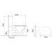Бачок до унітазу-компакту Mixxus Bevel-0407-T1 Tank 630х350х795 зі зливною арматурою (MI8323) MI8323 фото 5