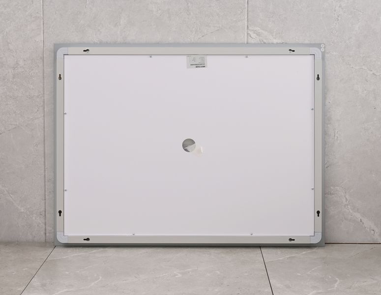 Дзеркало Mixxus WARM MR02-120x80 з Led Touch, Anti-fog, димером, регулятором яскравості, годинником MI6001 фото