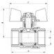 Кран кульовий СК 1/2" ГГМ Б/Н art. 602 (WP0132) WP0132 фото 3