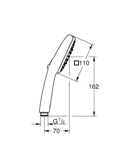 Ручний душ Grohe New Tempesta Cube 100 (27572003) 27572003 фото