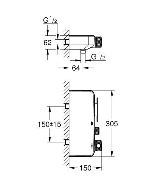 Термостат для душу Grohe Grohtherm SmartControl (34719000) 34719000 фото