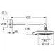 Верхній душ та душовий кронштейн 422 мм (білий) Grohe Power&Soul Cosmopolitan 190 (26172LS0) 26172LS0 фото 2