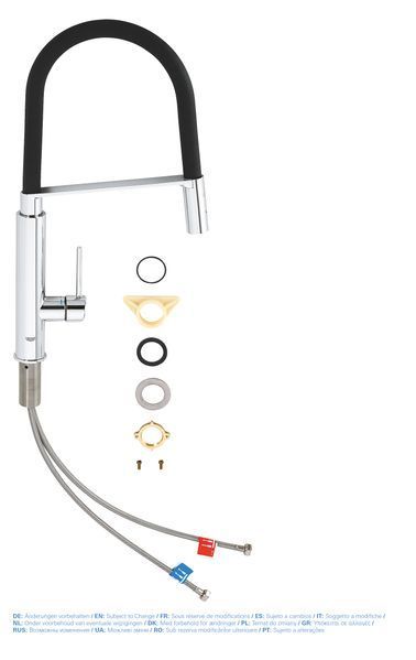 Змішувач для кухні з гнучким виливом Grohe Concetto new (31491000) 31491000 фото