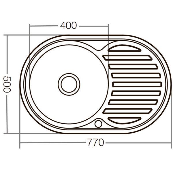 Мийка кухонна Zerix Z7750-08-180E (Satin) (ZX1596) ZX1596 фото