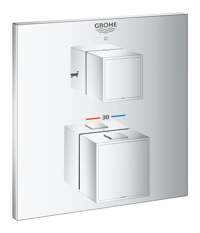 Термостат прихованого монтажу на 2 споживача Grohe Grohtherm Cube (24155000) 24155000 фото
