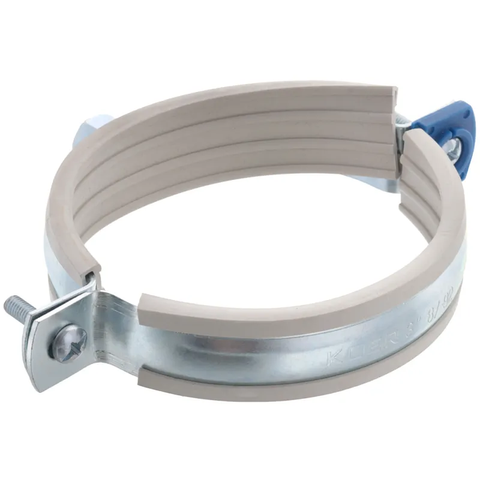 Хомут трубний оцинкований Koer KCB.10.G 3" (87-92) сірий (KR2791) KR2791 фото