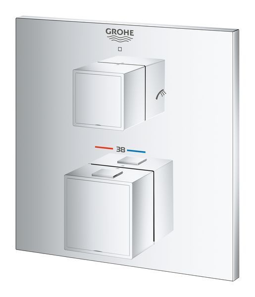 Термостат прихованого монтажу на 2 споживача Grohe Grohtherm Cube (24155000) 24155000 фото