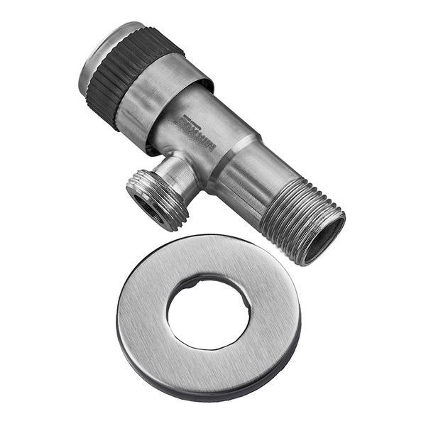 Кран для підключення сантехприладів MIXXUS VAL-04-1/2x1/2 з нерж. сталі SUS304 (MI6026) MI6026 фото