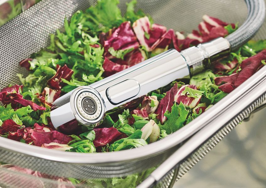 Змішувач для кухні з висувним виливом Grohe Eurosmart (30305000) 30305000 фото