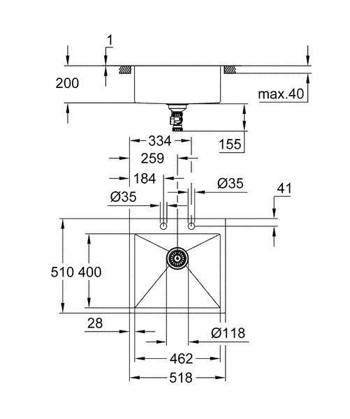 Мийка для кухні із нержавіючої сталі Grohe K800 (31583SD1) 31583SD1 фото