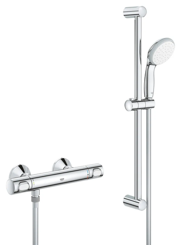 Змішувач термостат. для душу з гарнітурою Grohe Precision Flow (34841000) 34841000 фото
