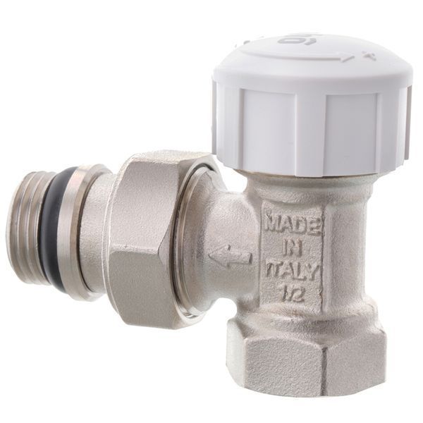 Кран радіаторний термостатичний Roho R5151-050 - 1/2" (М30х1,5) кутовий (антипротечка) (RO0123) RO0123 фото