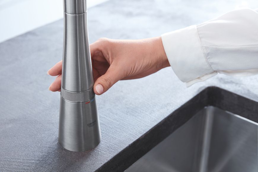 Змішувач для кухні з висувним виливом Grohe Zedra SmartControl (31593DC2) 31593DC2 фото