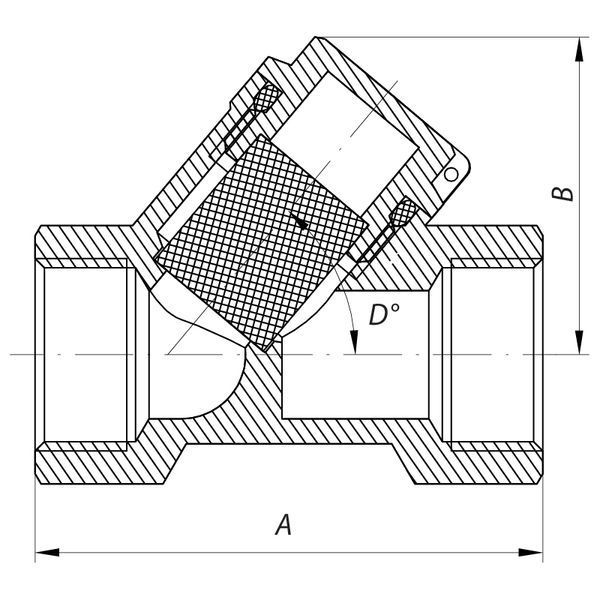 Фільтр грубої очистки 1/2" латунь з вушком СК (SK0049) SK0049 фото