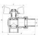 Кран з американкою 1/2" СК червоний кутовий (SK0022) SK0022 фото 3