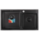 Мийка Mixxus MX7843-220x1.0-PVD-Black (MX0565) MX0565 фото 1