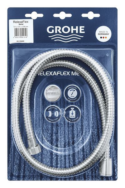 Душовий шланг 1750 Grohe Relexaflex Metal (28139000) 28139000 фото