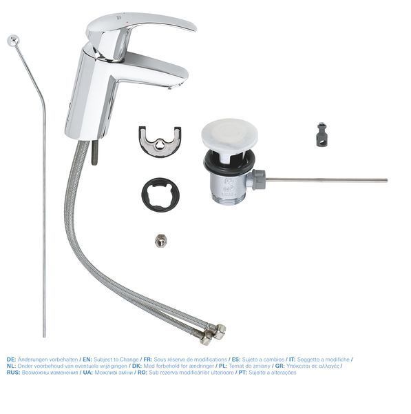 Змішувач для раковини S-розміру Grohe Eurosmart (33265002) 33265002 фото