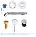 Змішувач для раковини прихованого монтажу Grohe Essence New (19408001) 19408001 фото 2