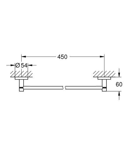 Тримач для рушників Grohe Essentials New (40688001) 40688001 фото