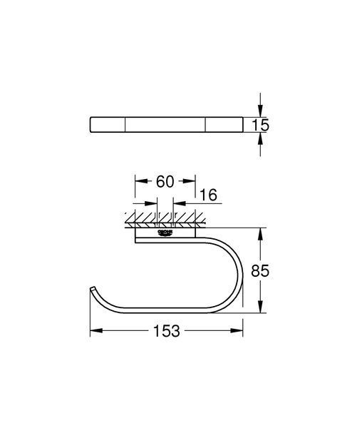Тримач для туалетного паперу Grohe Selection (41068000) 41068000 фото