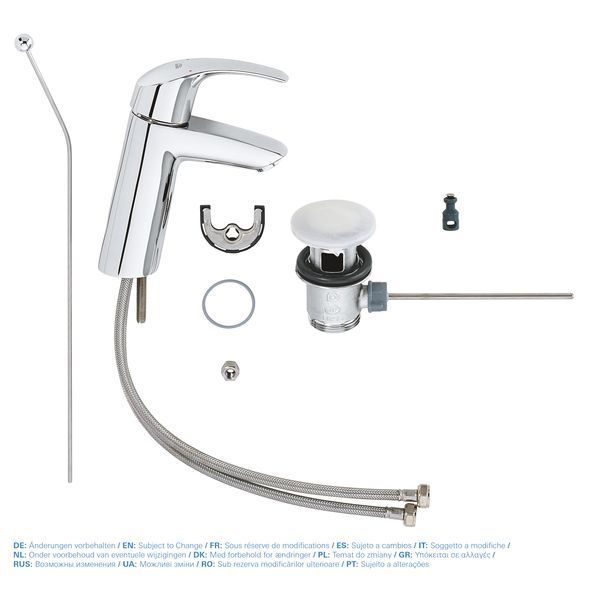 Змішувач для раковини M-розміру Grohe Eurosmart (23322001) 23322001 фото