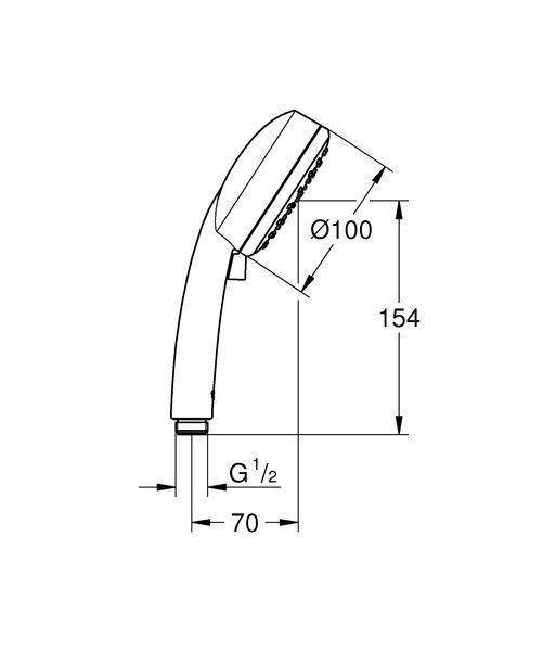 Ручний душ, 2 режими струменя Grohe New Tempesta Cosmopolitan (27571002) 27571002 фото
