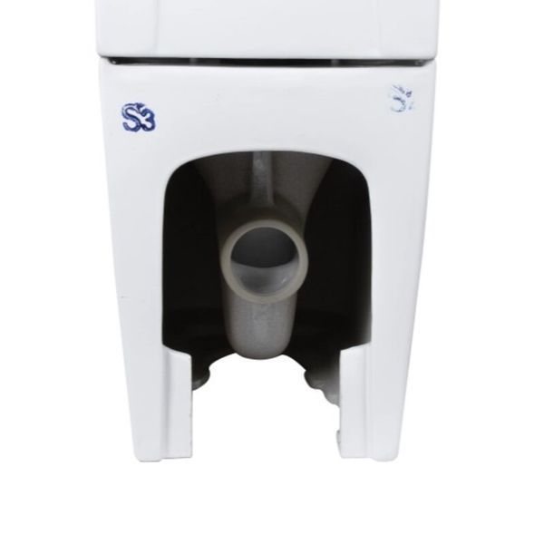 Чаша унітазу-компакту Mixxus Premium Quadro-0401-T1 Bowl 610х365х825 Tornado 1.0 без сидіння (MI834 MI8343 фото