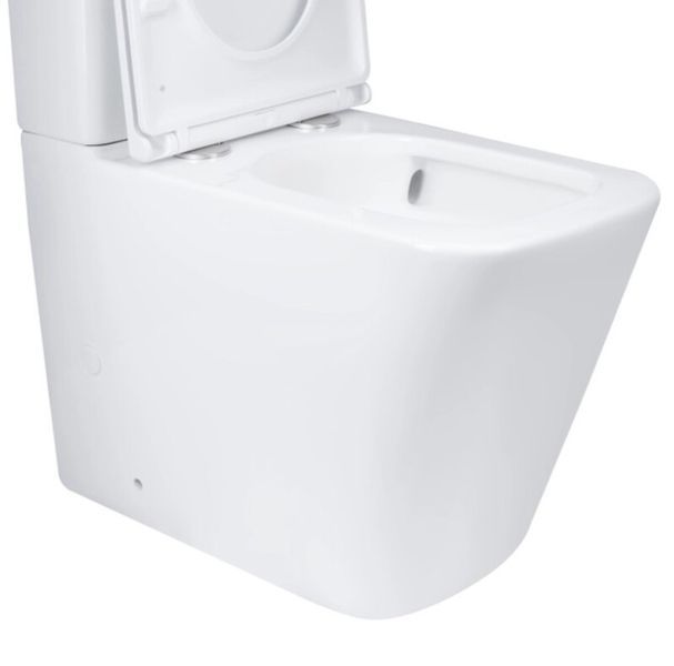 Чаша унітазу-компакту Mixxus Premium Quadro-0401-T1 Bowl 610х365х825 Tornado 1.0 без сидіння (MI834 MI8343 фото