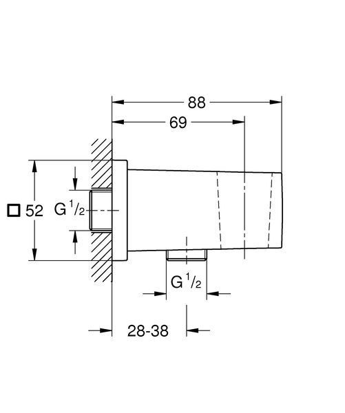 Тримач для душа Grohe Euophoria Cube (26370DL0) 26370DL0 фото