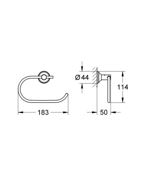 Тримач для туалетного паперу Grohe Essentials Authentic (40657001) 40657001 фото