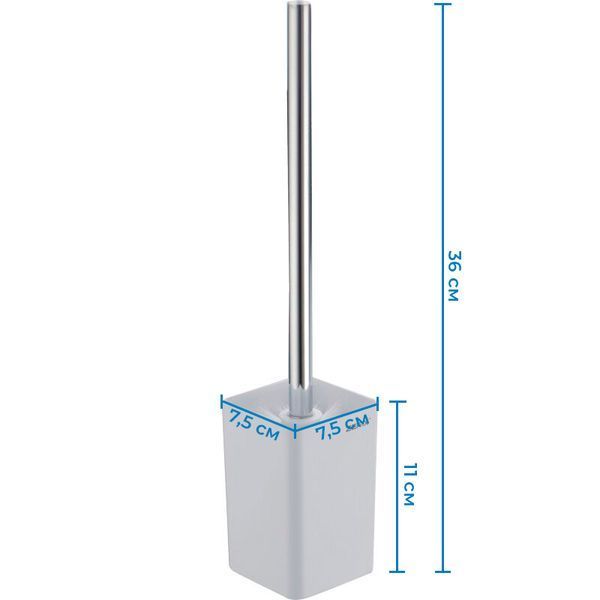 Йоржик для унітазу Zerix A8010 білий (ZX2817) ZX2817 фото