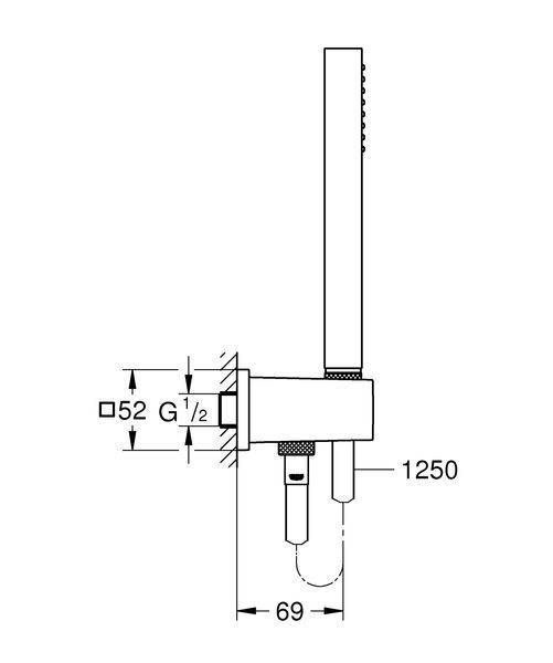 Душова система прихованого монтажу Grohe Grohtherm Smartcontrol (26405SC2) 26405SC2 фото