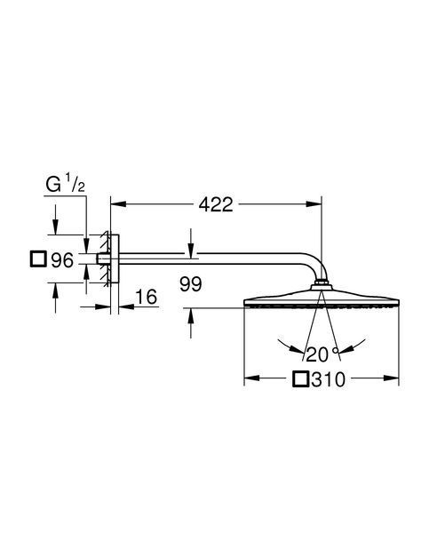 Душова система прихованого монтажу Grohe Grohtherm Smartcontrol (26405SC2) 26405SC2 фото