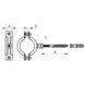 Хомут трубний оцинкований Koer KCB.10.G 2-1 / 2" (75-80) сірий (KR2790) KR2790 фото 2
