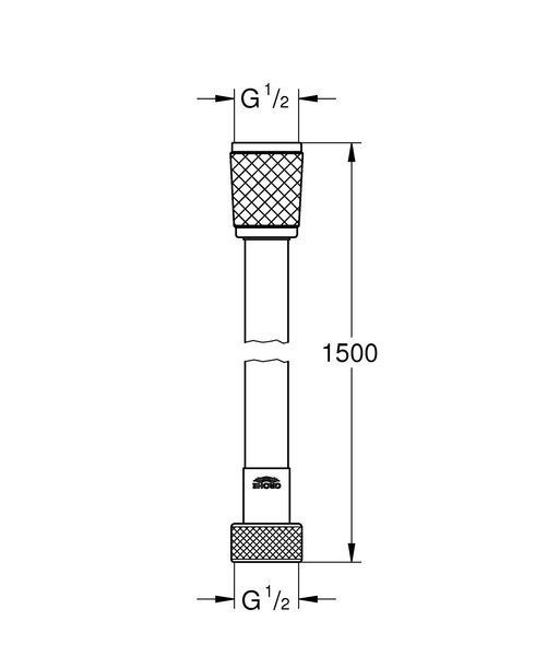 Душовий шланг 1500 мм Grohe Relexaflex (28151002) 28151002 фото