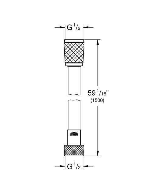 Душовий шланг 1500 мм Grohe Relexaflex (28151002) 28151002 фото