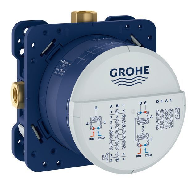 Душова система прихованого монтажу зі змішувачем Grohe Eurocube New Tempesta 250 (UA26415SC3) UA26415SC3 фото