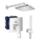 Душова система прихованого монтажу зі змішувачем Grohe Eurocube New Tempesta 250 (UA26415SC3) UA26415SC3 фото 1