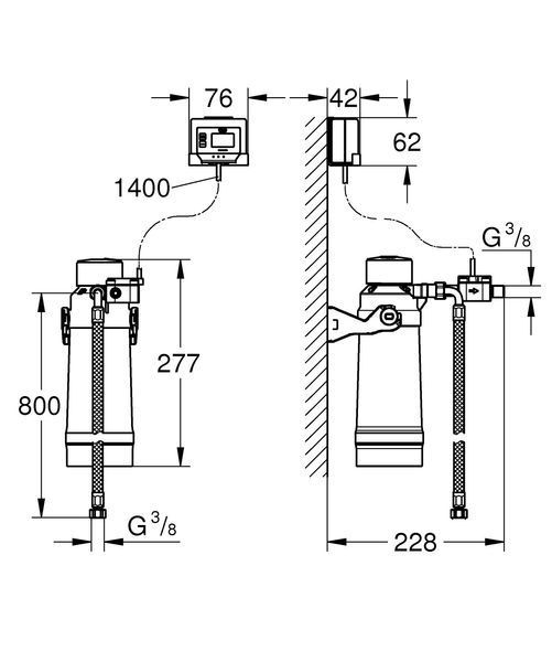 Фільтр, головка для фільтра та витратомір Grohe RED (40438001) 40438001 фото