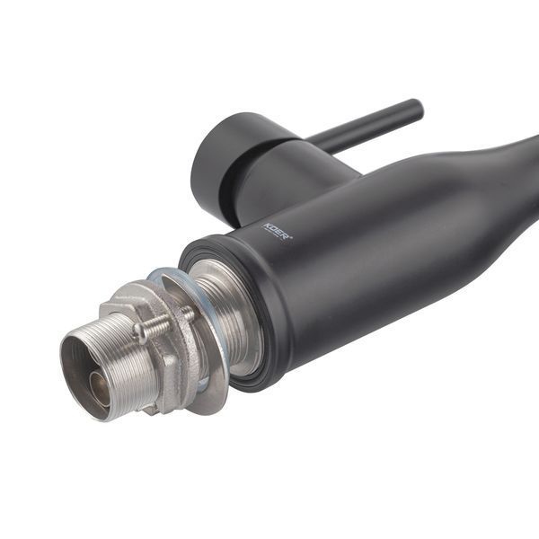Змішувач для кухні Koer KI-70026-05 з чорним силіконовим виливом (KR5210) KR5210 фото