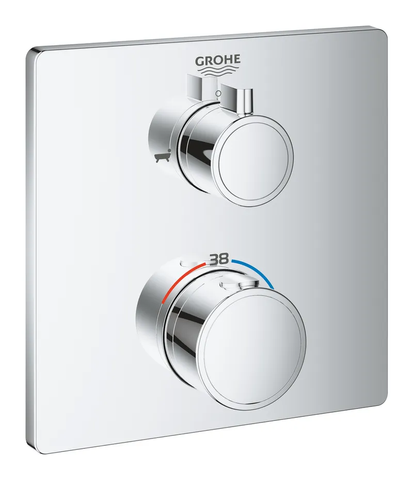 Термостат прихованого монтажу на 2 споживача Grohe Grohtherm Convent. Concealed (24080000) 24080000 фото