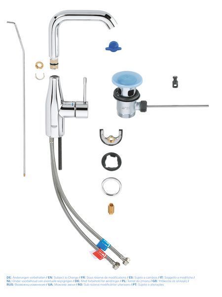 Змішувач для раковини L-розміру Grohe Essence New (32628001) 32628001 фото